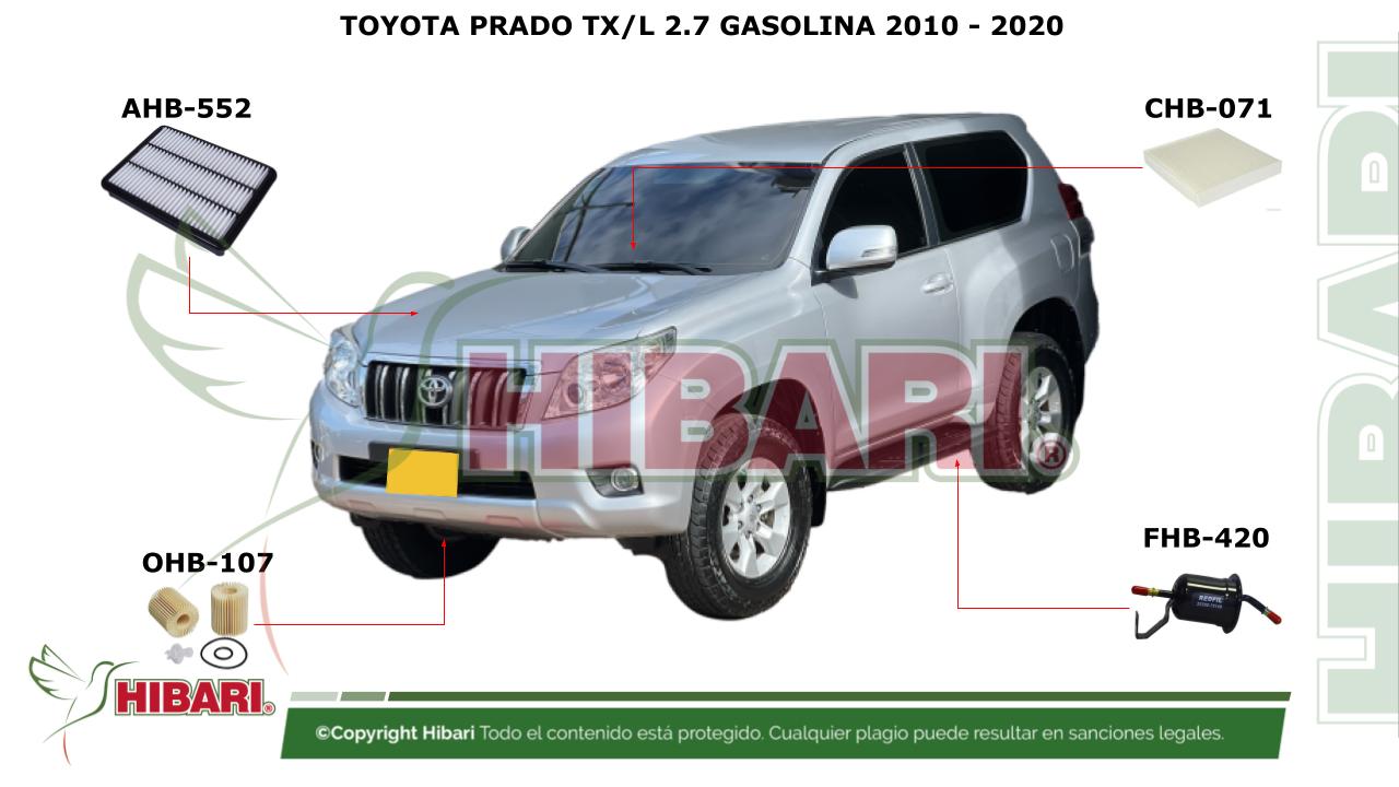 Lee más sobre el artículo TOYOTA PRADO TXL 2.7 GASOLINA 2010 – 2020
